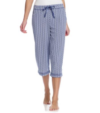 KN Karen Neuburger Knit Capri Pants - Twilight Geo