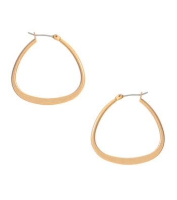 Kenneth Cole® Goldtone Sculptural Triangle Hoop Earrings