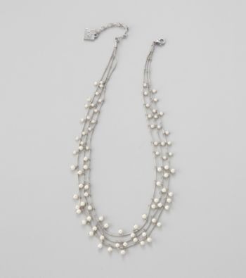 Anne Klein® Triple Row Pearl Necklace