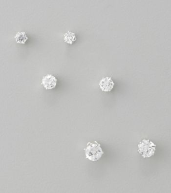 Anne Klein® Cubic Zirconia Stud Trio
