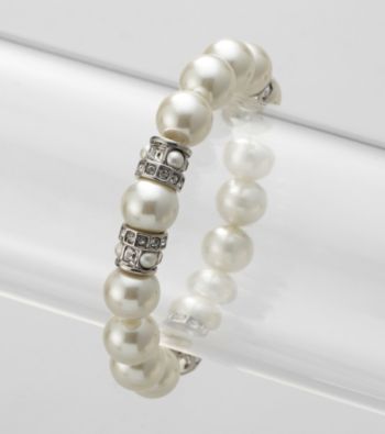 Givenchy® White Pearl Stretch Bracelet