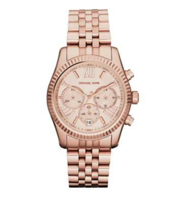 Michael Kors® Rose Goldtone Lexington Watch