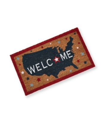 LivingQuarters Americana Outdoor Coir Mat