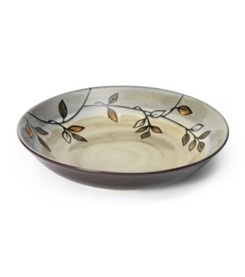 Pfaltzgraff Everyday Stoneware Rustic Leaves Pasta Bowl