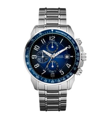 Guess Men's Silver Sport Ready Chronograph Watch