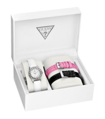 Guess Women's Silver Petite Sport & Sparkle Watch