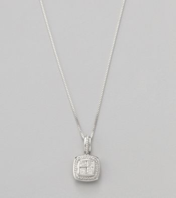 Sterling Silver Diamond Pendant