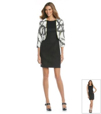 AGB Chain Print Jacket Dress