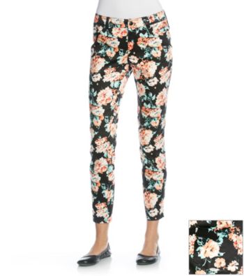 AGB® Printed Ankle Denim Pant