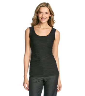 NY Collection Wave Knit Tank