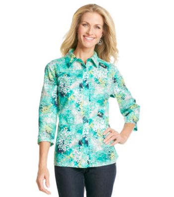 Breckenridge® Petites' Jaquard Shirt
