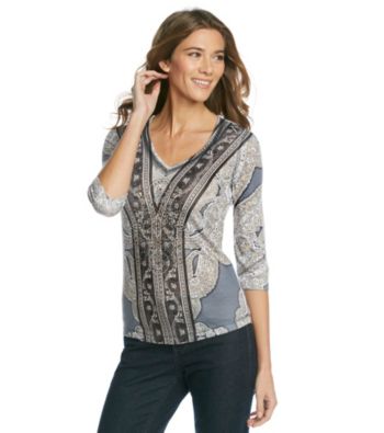 Oneworld Embellished Paisley Print Top