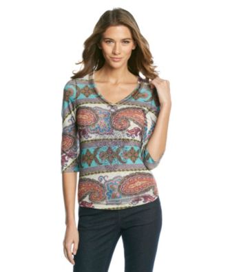 Oneworld Embellished Paisley Print Top