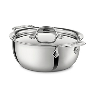 All-Clad&reg; 3-qt. Stainless Steel Cassoulet Pan with Lid