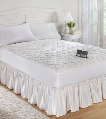 LivingQuarters Sherpa Heated Mattress Pad