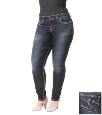 Silver Jeans Co. Plus Size Suki Skinny Denim Jean
