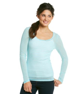Grane® Juniors' Striped Scoopneck Tee