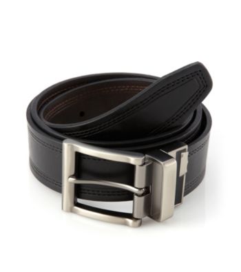 Levi's® Men's Black/Brown Leather Belt
