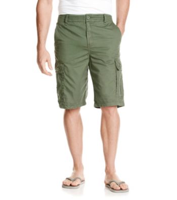 Ruff Hewn Men's Solid Cargo Shorts Men's