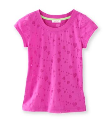 Grane® Girls' 7-16 Heart Burnout Tee