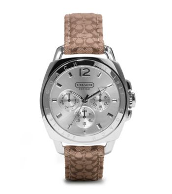 COACH SIGNATURE BOYFRIEND STRAP WATCH