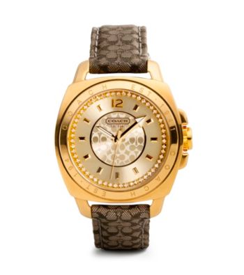 COACH SIGNATURE BOYFRIEND STRAP WATCH