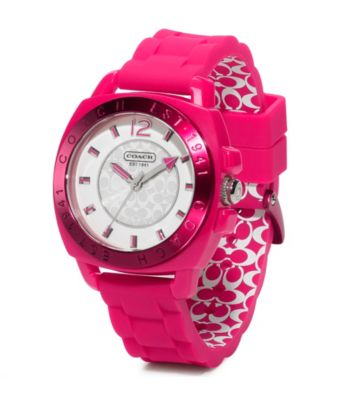 COACH PUNCH BOYFRIEND SILICON RUBBER STRAP WATCH