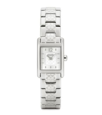 COACH STAINLESS STEEL CARLISLE SMALL BRACELET WATCH