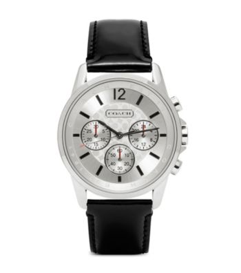 COACH BLACK CLASSIC SIGNATURE SPORT STRAP WATCH