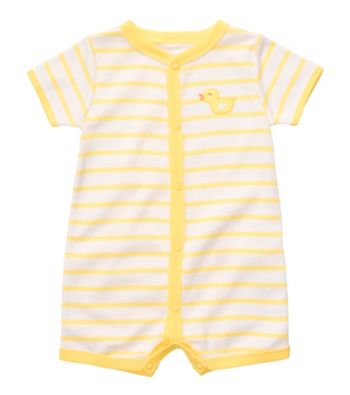 Carter's® Baby Yellow/Grey Striped Duck Creeper