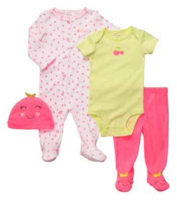 Carter's® Baby Girls' Pink/Green 4-pc. Cherries Set