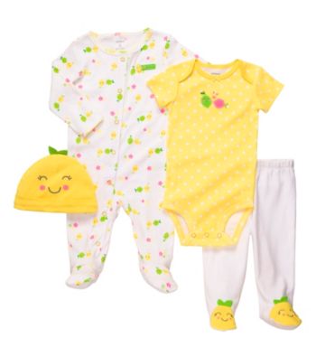 Carter's® Baby Girls' Yellow 4-pc. Fruit Set