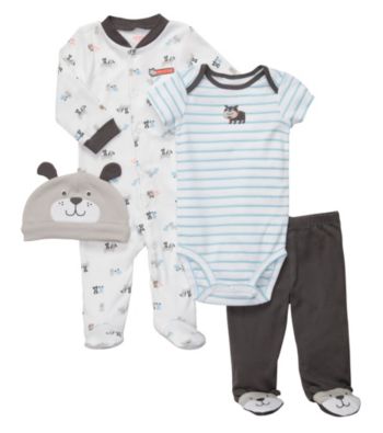 Carter's® Baby Boys' Grey 4-pc. Dog Set