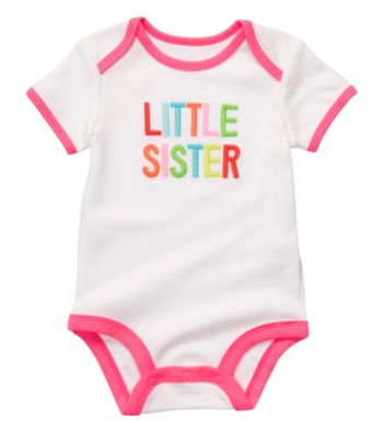 Carter's® Baby Girls' White Short Sleeve 