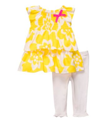 Carter's® Baby Girls' Yellow 2-pc. Ruffle Top Set