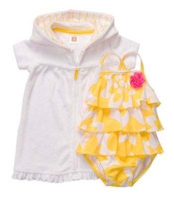 Carter's® Baby Girls' Yellow 2-pc. Swim Set