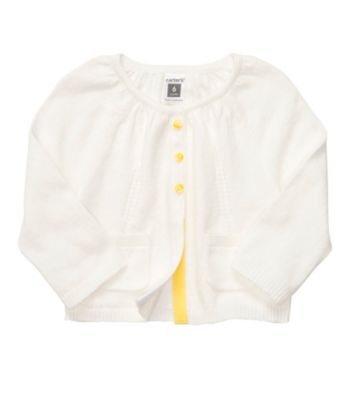 Carter's® Baby Girls' White Cardigan