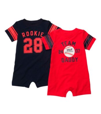 Carter's® Baby Boys' Red 2-pk. Baseball Rompers
