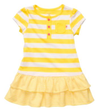 Carter's® Baby Girls' Yellow/White Striped Tier Dress