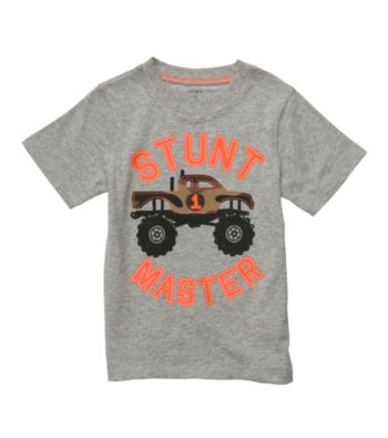 Carter's® Baby Boys' Grey Monster Truck Tee