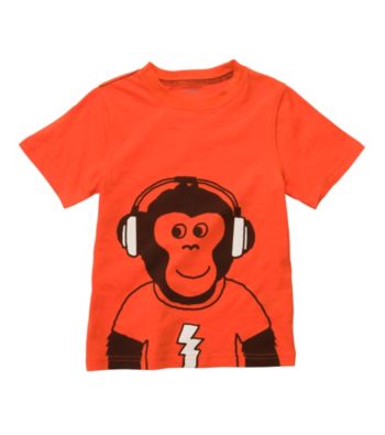 Carter's® Baby Boys' Orange Monkey Tee