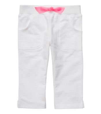 Carter's® Baby Girls' White Capri Pants