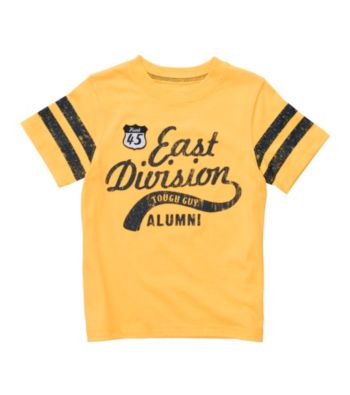 Carter's® Boys' 2T-7 Yellow Short Sleeve East Division Tee