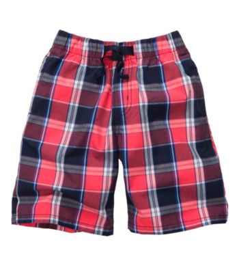 OshKosh B'Gosh® Boys' 2T-7 Red Plaid Pull On Shorts