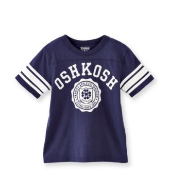 OshKosh B'Gosh® Boys' 2T-7 Navy Short Sleeve Varsity Tee