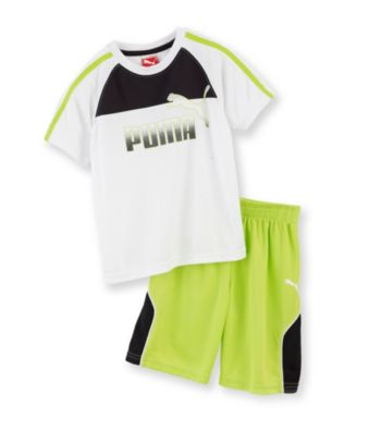 PUMA® Boys' 2T-7 Logo Shorts Set