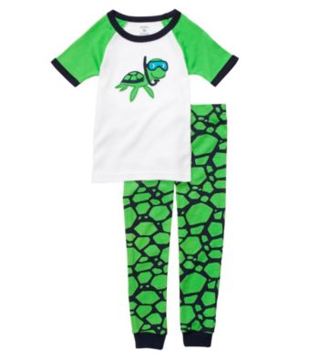 Carter's® Boys' 12M-4T Green 2-pc. Turtle Pajama Set