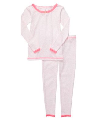 Carter's® Baby Girls' Pink 2-pc. Animal Print Pajama Set