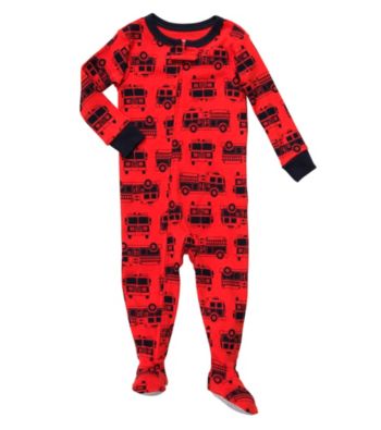 Carter's® Baby Boys' Red Fire Truck Print Footie Pajamas