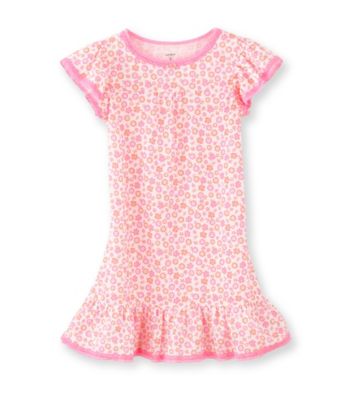 Carter's® Girls' 4-14 Neon Pink Floral Print Sleep Gown